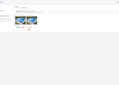Screenshots und Bilder können einfach im System aktualisiert werden.